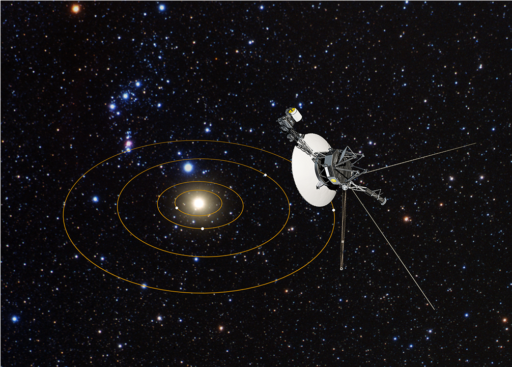 The Twin Voyager Spacecraft Are Now Making Their Way - Space Probe (1280x720), Png Download