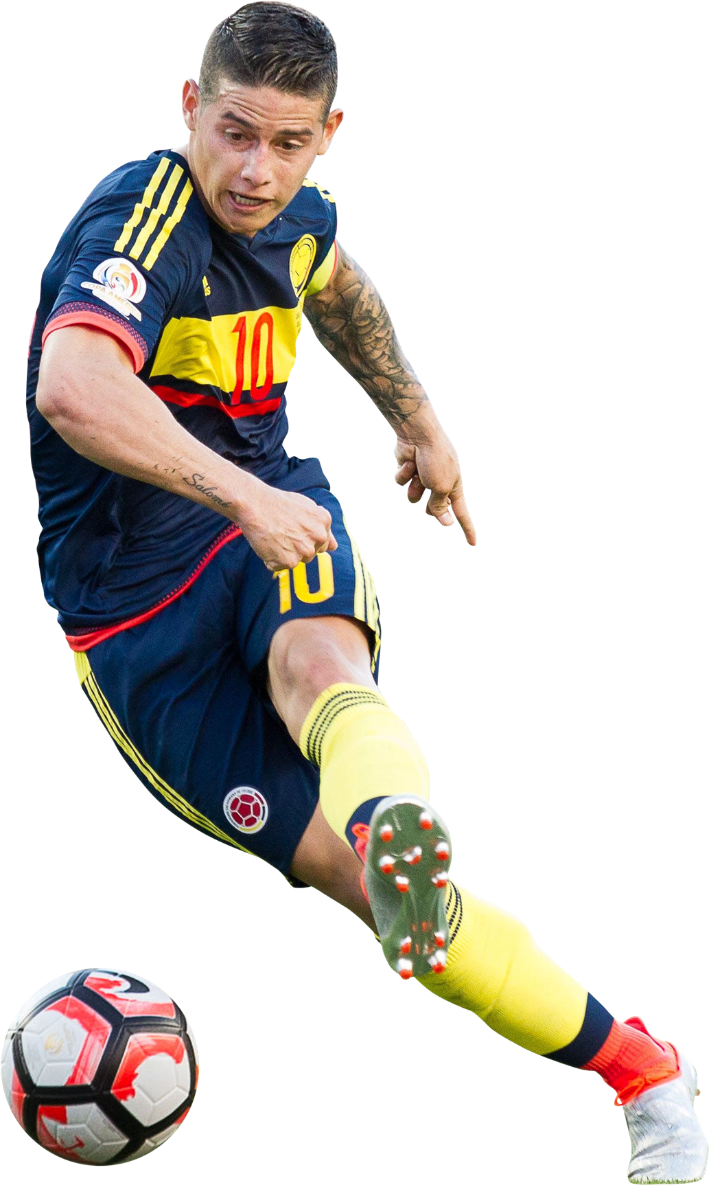 James Rodriguez Render - Kick Up A Soccer Ball (1083x1800), Png Download