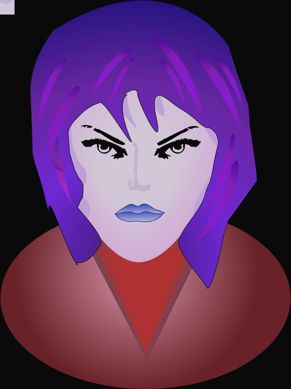 Mad Face Clip Art Tumundografico 5 Mad Face Clipart - Smiley Femme Fatale Face 1 25 Magnet Emoticon (600x802), Png Download