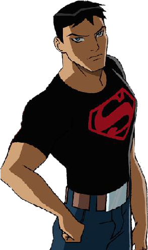 Superboy - Young Justice Animated Series (345x496), Png Download