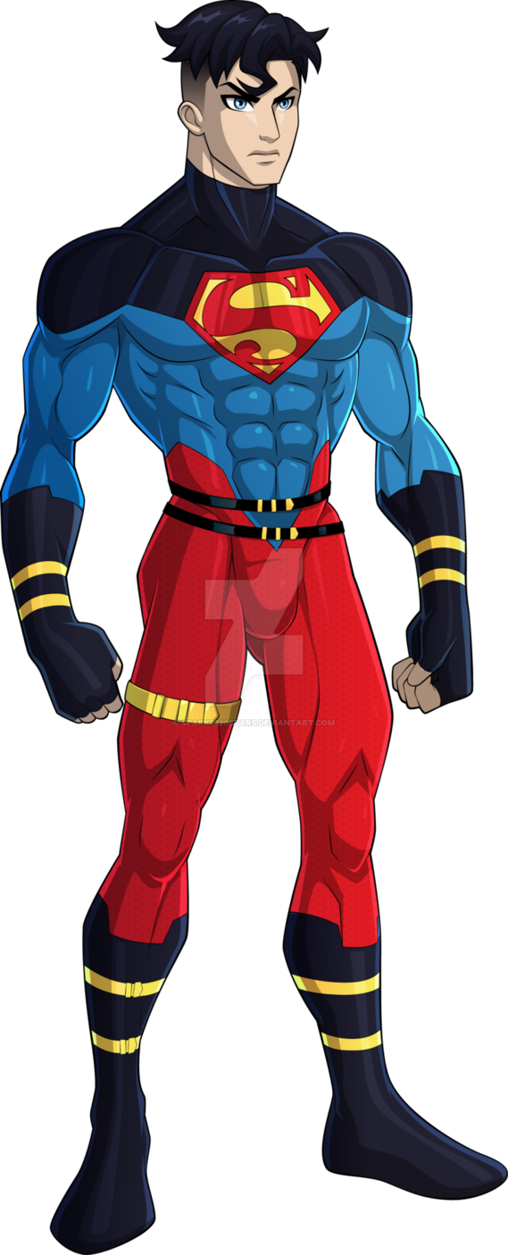 Superboy By Sparks220stars-d4fvf88 - Superboy Cartoon (569x1405), Png Download