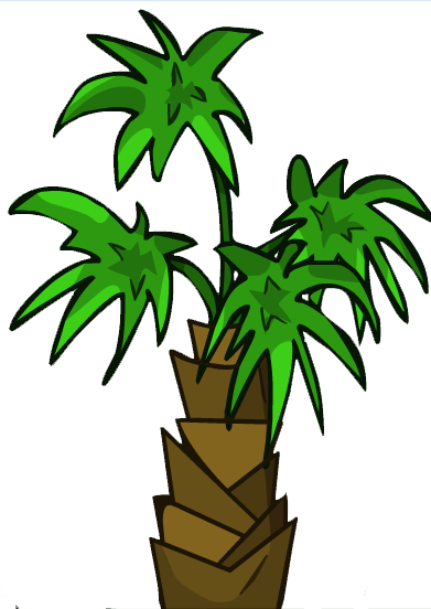 Tropical Tree Large - Wiki (391x552), Png Download