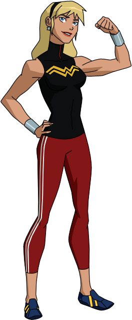 Young Justice Superboy And Wondergirl Download - Wonder Girl Cassandra Sandsmark (400x800), Png Download