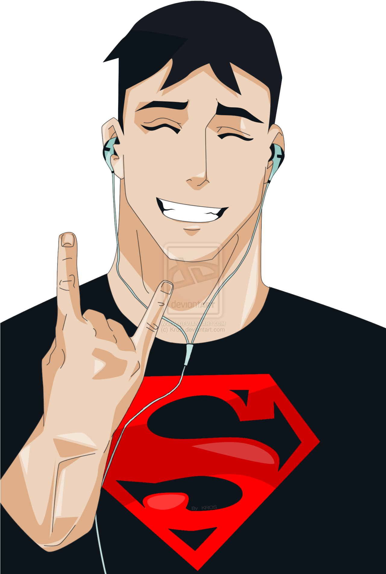 Justicia Joven Fondo De Pantalla Titled A Funny Rocker - Superboy And Young Justice (1280x1920), Png Download