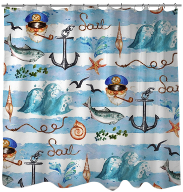 Watercolor Seamless Pattern - Window Valance (400x400), Png Download