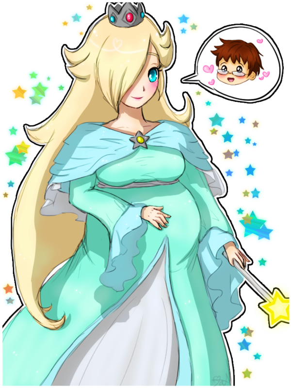 Pregnant Rosalina By Tropicalsnowflake On Deviantart - Anime (600x800), Png Download