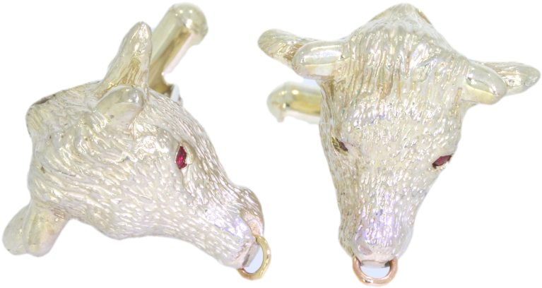 Sterling Silver Bull (800x507), Png Download