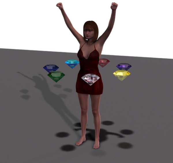 Updated Chaos Emeralds &amp - Gemstone (600x565), Png Download