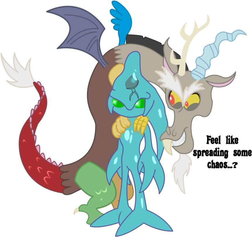 Graphic Transparent Two Gods Of By C Tyler Prower - Discord The God Of Chaos (900x877), Png Download