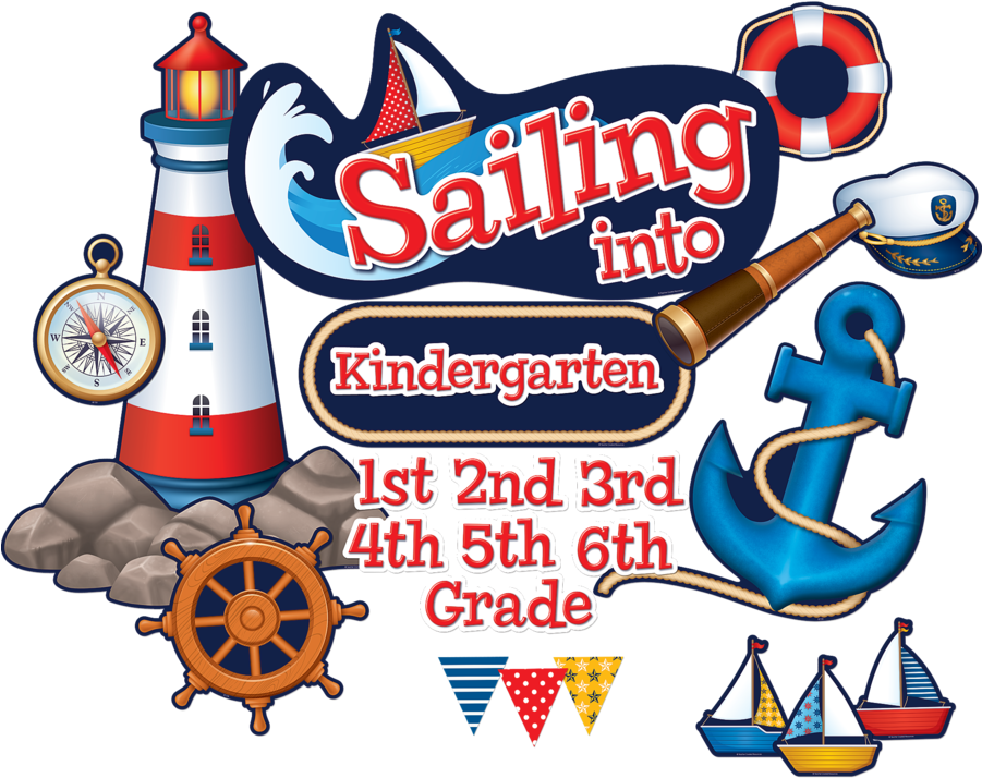 Tcr5440 Sailing Intobulletin Board Display Set Image - Teacher Created Resources Tcr5440 Sailing Into Bulletin (900x900), Png Download
