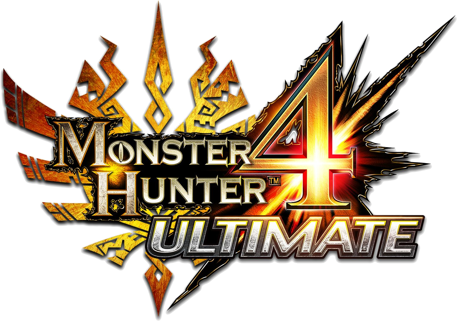 Monster Hunter 4 Ultimate Logo - Monster Hunter Logos (1602x1092), Png Download
