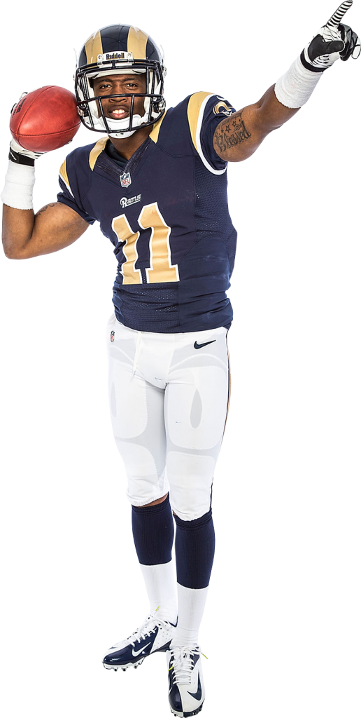 American Football Player Png - Print: St Louis Rams - Tavon Austin (516x1024), Png Download