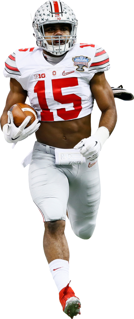 American Football Png - Ezekiel Elliott Signed Photo - 11x14 - Jsa Certified (300x711), Png Download