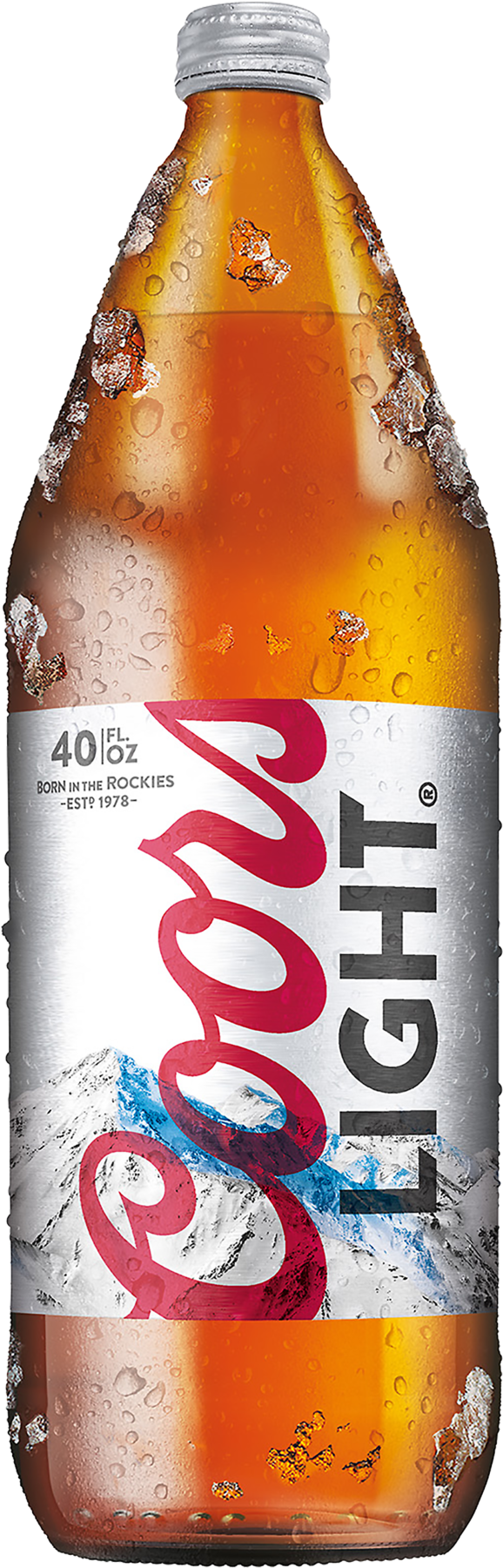 Coors Light Beer 40 Fl Oz Bottle Com - Coors Light Beer - 40 Fl Oz Bottle (1800x1800), Png Download