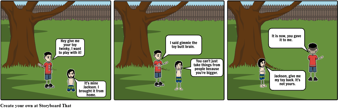 Anti- Bullying Cartoon - Storyboard (1164x385), Png Download