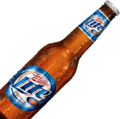 Miller Lite Bottle Psd, Free Vector - Cerveza Miller Lite Png (400x396), Png Download