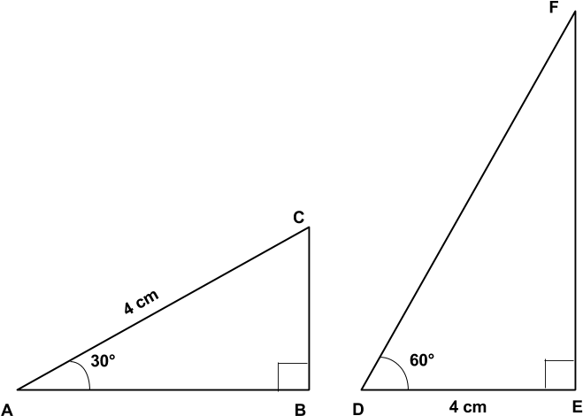 Find The Ratio Of The Areas Of Triangles Abc And Def - Diagram (729x545), Png Download