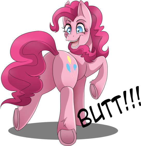 Butt Pinkie Pie Pony Pink Mammal Fictional Character - Mlp Pinkie Pie Butt (619x642), Png Download