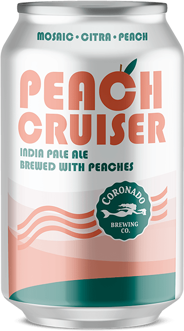 Peach Cruiser Peach Cruiser - Coronado Beach Cruiser Ipa (1080x1080), Png Download