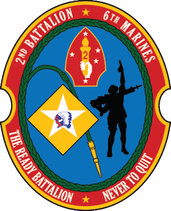 2nd Bn 6th Marines Logo (600x741), Png Download