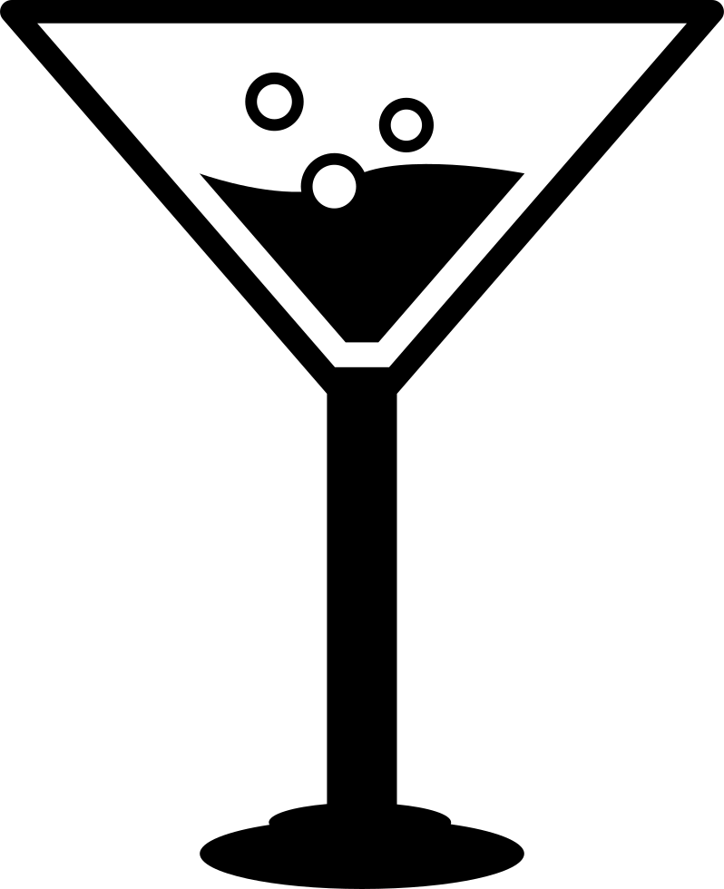 Cocktail Drink On Wine Glass Comments - Icon Bebida Png (798x980), Png Download