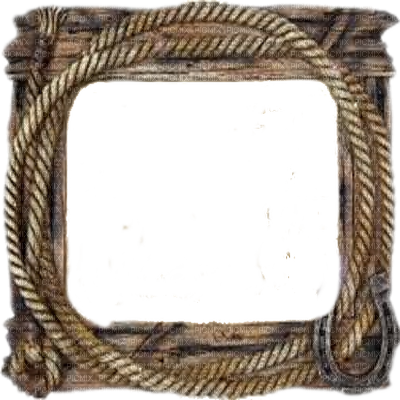 Western Cowboy Rope Frame Deco - Gondola (400x400), Png Download