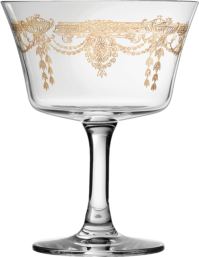 Retro Fizz 1890 Gold Cocktail Glass - Urban Bar Retro Fizz 1890 Gold 20cl (1000x1000), Png Download