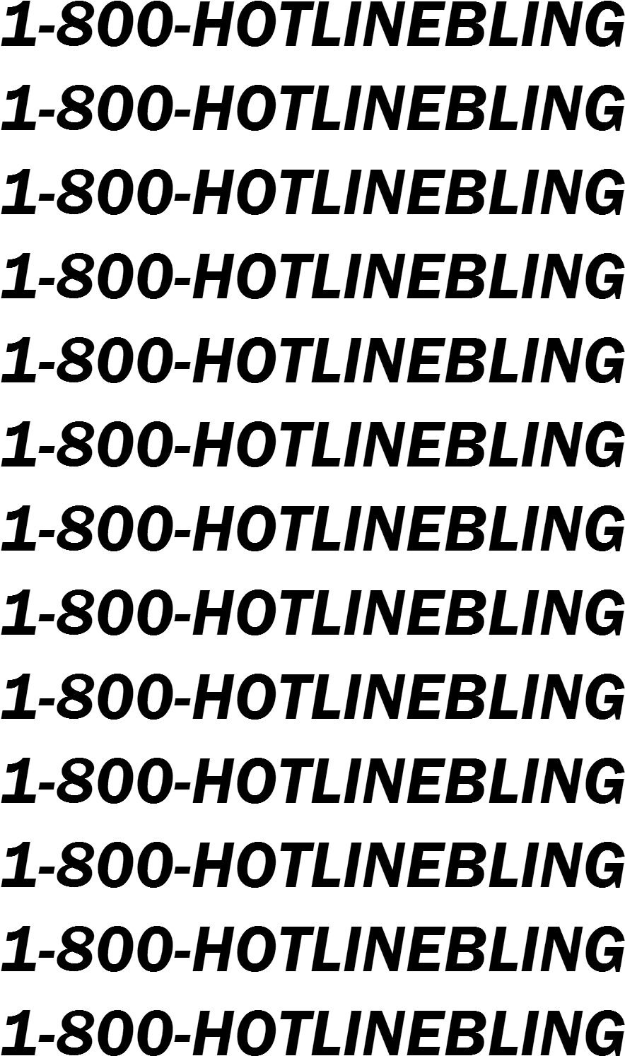 Hotline Bling Png - Carmine (1080x1920), Png Download