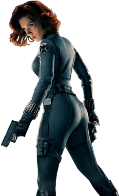 Black Widow Side - Black Widow Png (400x400), Png Download