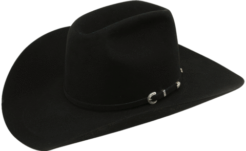 American 40 X Felt Cowboy Hat - Black Cowboy Hat Png (480x295), Png Download