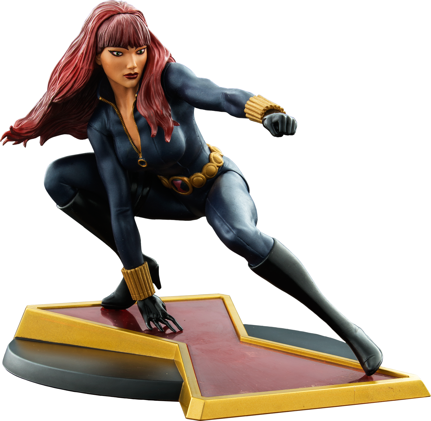 Black Widow Marvel Gallery 9” Pvc Diorama Statue - Black Widow Pvc Statue (1500x1464), Png Download