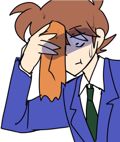 Anime Sweat Png Svg Transparent Stock - Sweating Anime Png (500x500), Png Download