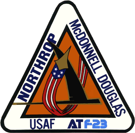 Northrop Yf-23 Black Widow - Sign (484x474), Png Download