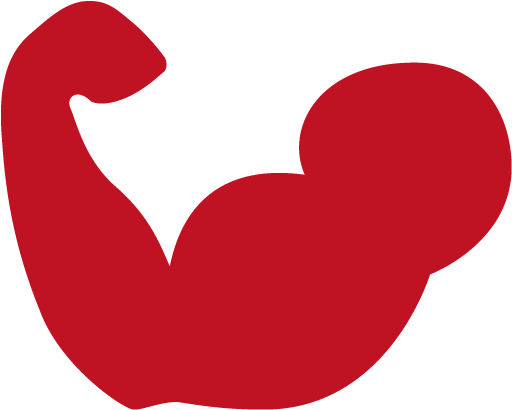 Bicep Strength Red256 X 256 - Biceps Icon (612x792), Png Download