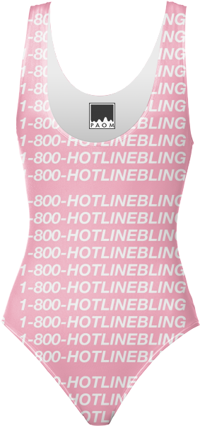 Shop Swimsuit For When Dat Hotline Bling One Piece - Redbubble Griezmann Hotline Bling Tuch (400x621), Png Download