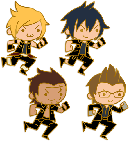 Final Fantasy 15 Enamel Pins - Final Fantasy Xv (500x500), Png Download