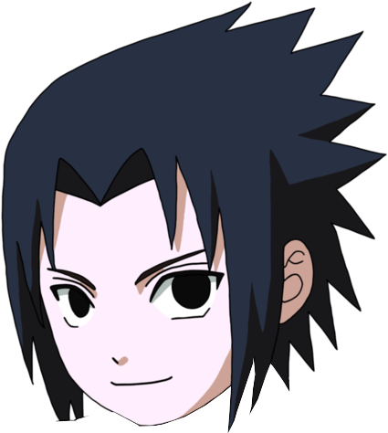 Naruto Head Png - Sasuke Chibi (446x486), Png Download