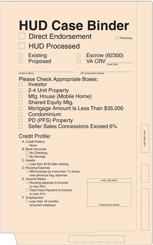 Hud Case Binder Folder,4213, Manila - Super Forms 4213 Other Products Mortgage Products Hud (500x500), Png Download