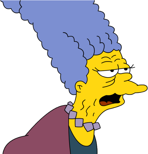 Jacqueline Bouvier - Jacqueline Bouvier Simpsons (500x500), Png Download