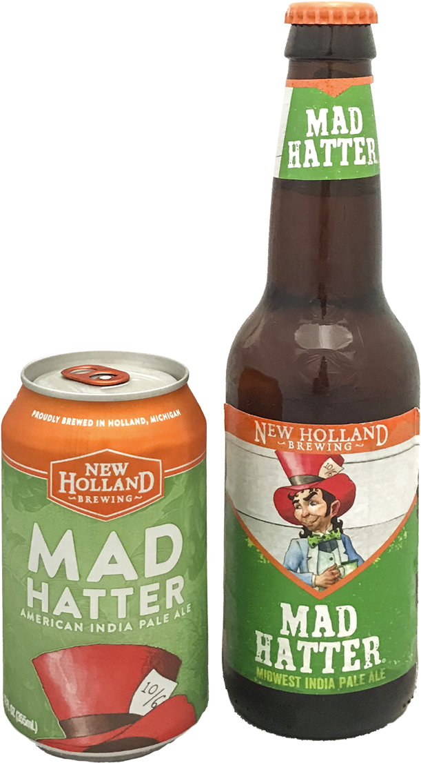 Mad Hatter - New Holland Beer Can (1000x1499), Png Download