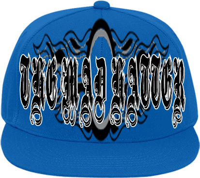 Custom Heat Pressed Flat Bill Fitted Hats 123 - Reel Life Productions (428x400), Png Download