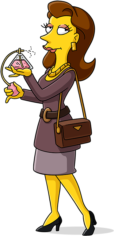 Evelyn Peters - Evelyn Peters Simpsons (550x960), Png Download
