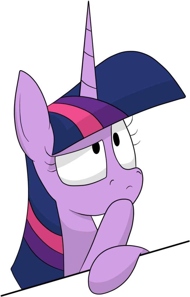 Moonatik, Emoji, Hoof On Chin, Looking Up, Safe, Simple - Cartoon (908x1024), Png Download