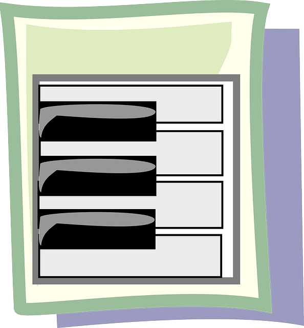 Icon, Keyboard, Piano, Keys, Theme, Key - Blank Sheet Music For Piano: Treble Clef With 100 Blank (594x640), Png Download