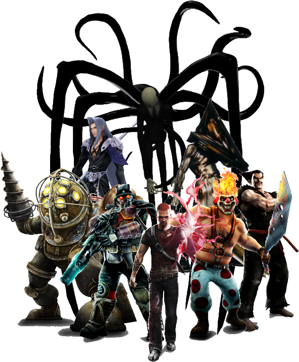 Psasbr Villains - Slender Tentacles (618x735), Png Download