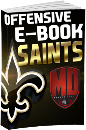 Madden 16 Saints Offensive Ebook - New Orleans Saints Art Poster Print 24x18 Inch (434x568), Png Download