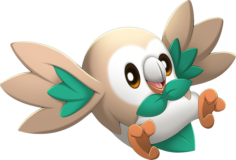 Stats, Moves, Evolution, Locations & Other Forms - Pokemon Rowlaet (800x545), Png Download