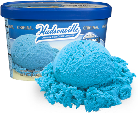 Blue Moon Ice Cream From Michigan - Hudsonville Cake Batter Ice Cream (472x400), Png Download