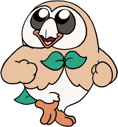 Rowlet Jolson - Rowlet I Love To Singa (582x621), Png Download
