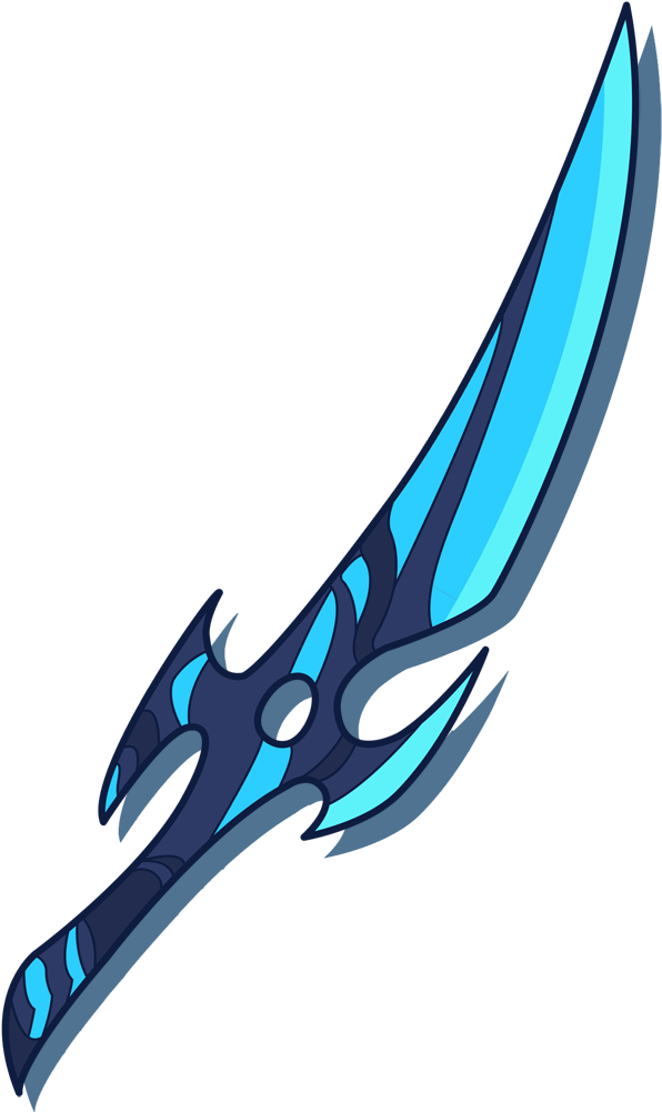 Bluemoonblade Vector1 - Xiaolin Showdown Blue Blade (1000x1000), Png Download
